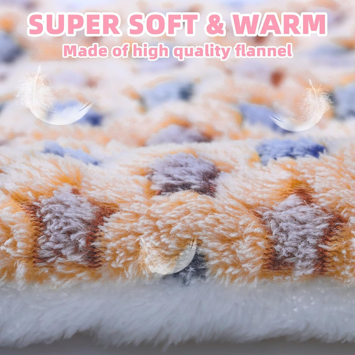 YedsIntu 2 pack washable guinea pig bed mats, 13.7 x 10.6 inch coral fleece - view 4