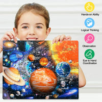 LELEMON Halloween jigsaw puzzle for kids with pumpkins and bats in tin box - view 31
