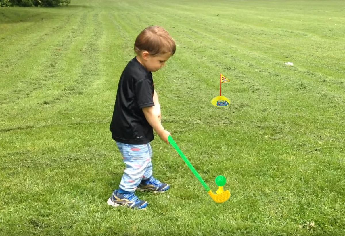 Plastic Golf Clubs, Sturdy Plastic Golf Toys Sets for Toddlers Kids – Fun for Kids & Family - Plastic / Plastic Golf Clubs Toys Set - image 4