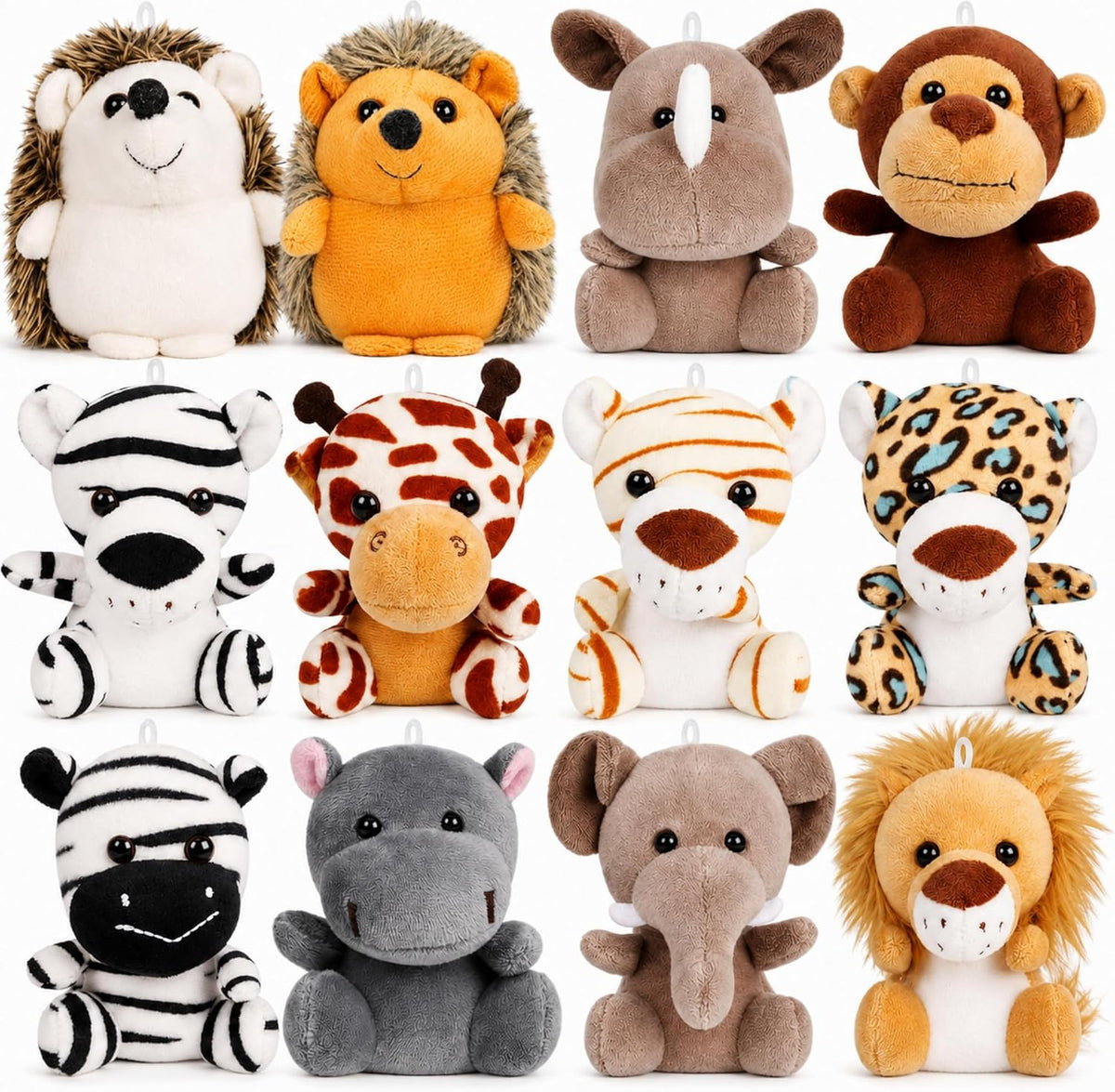 12 Pack Small Stuffed Animals Bulk - Sitting 12 pcs