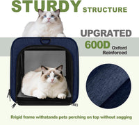 Cat Carrier 18x11x11 Top Load - Navy / 18.0"L x 11.0"W x 11.0"H - image 4