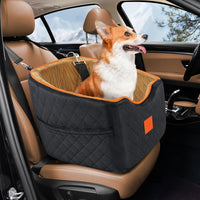 XIEEAOZEE Dog Car Seat for Small/Medium Dogs & Cats Under – Essentials for Dogs - Black/Brown