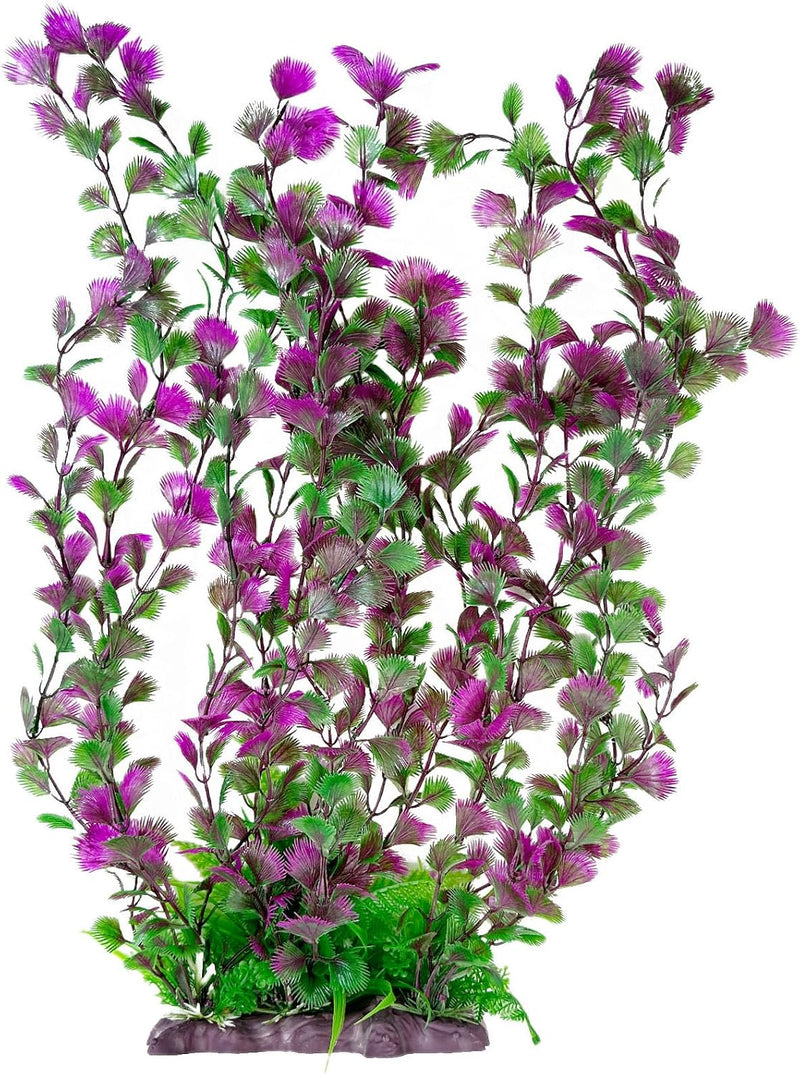 Aquarium Plastic Plants Extra Large Aquarium Plant 20.4-inch Tall - B / 20.4 in
