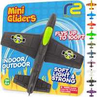 Foam Airplanes - Stocking Stuffers for Kids All Ages 4 5 6 7 8 9 10 Year Old - Best Toy Gift - Boy - Jet Black