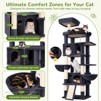 Globlazer Cat Tree for Large Adult Cats - XXL / Dark Grey - image 4