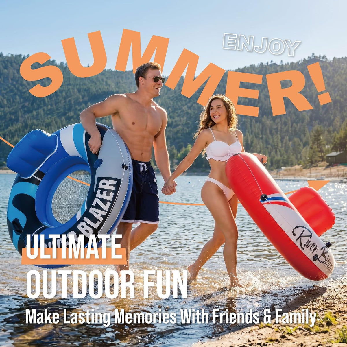 Sunlite Sports Inflatable River Tube Float - River Blazer XL - image 4