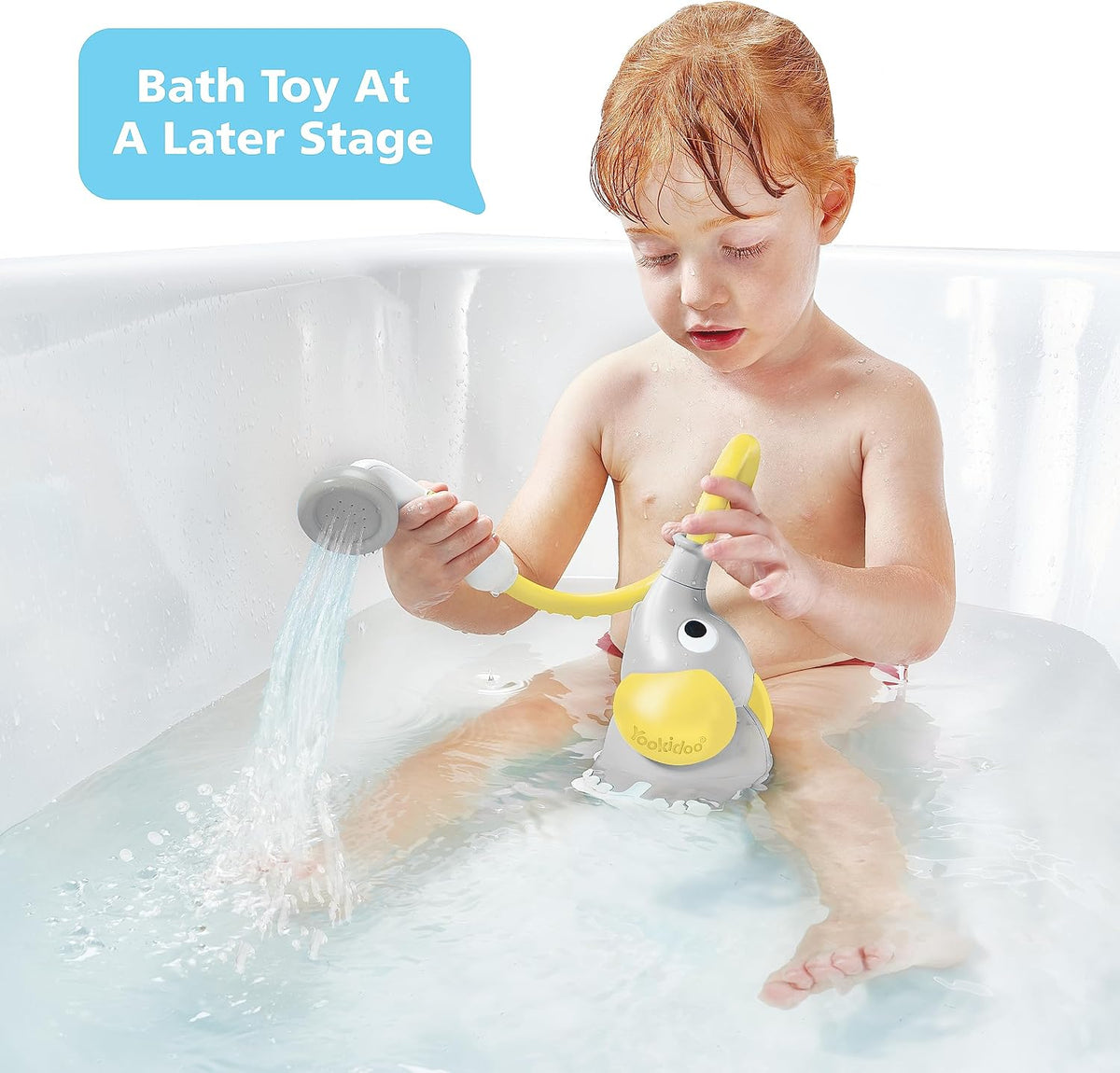 Yookidoo Baby Bath Shower Head - Yellow / 2 - image 2