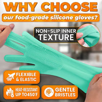2-in-1 Cat and Dog Washing Gloves with 3000 Soft Bristles – Essentials for Dogs - Turquoise - image 3