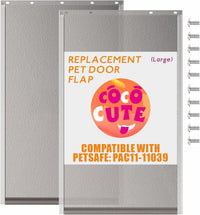 2-Pack Medium Dog Door Replacement Flaps with Screws – Essentials for Dogs - Large*2
