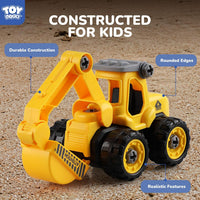 TOY Life 28 PCS Construction Toys for boy Age 3-5 - Construction Toys Sandbox Toys - image 4
