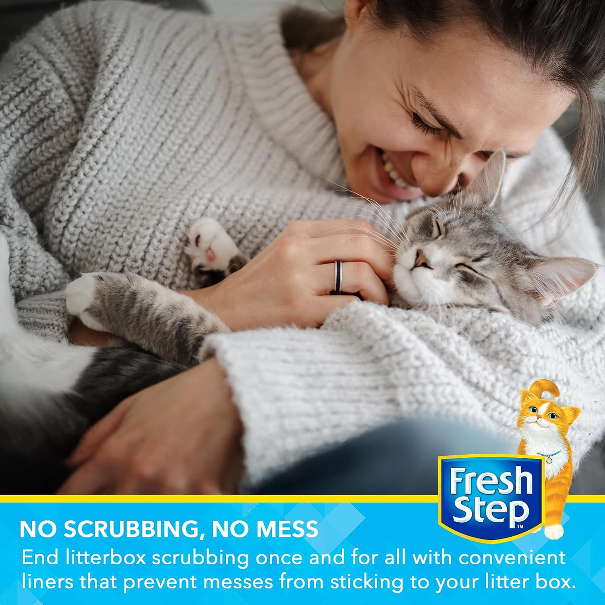 Fresh Step Drawstring Cat Litter Liners, Scented, 2-Pk - Fresh Scent / 7 Count (Pack of 36) - image 2