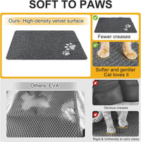 Cat Litter Mat, 20" x 28" Litter Trapping Mat, Waterproof – Daily Care for Cats - Grey / 32x45 Inch (Pack of 1) - image 2