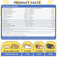 NATURE TARGET Dog Multivitamins for Overall Health with Minerals, Immune Support, Digestive Health, Joint, Hip, Skin & Coat Care with Probiotics, Glucosamine, Enzymes, 120 Freeze Dried Chews