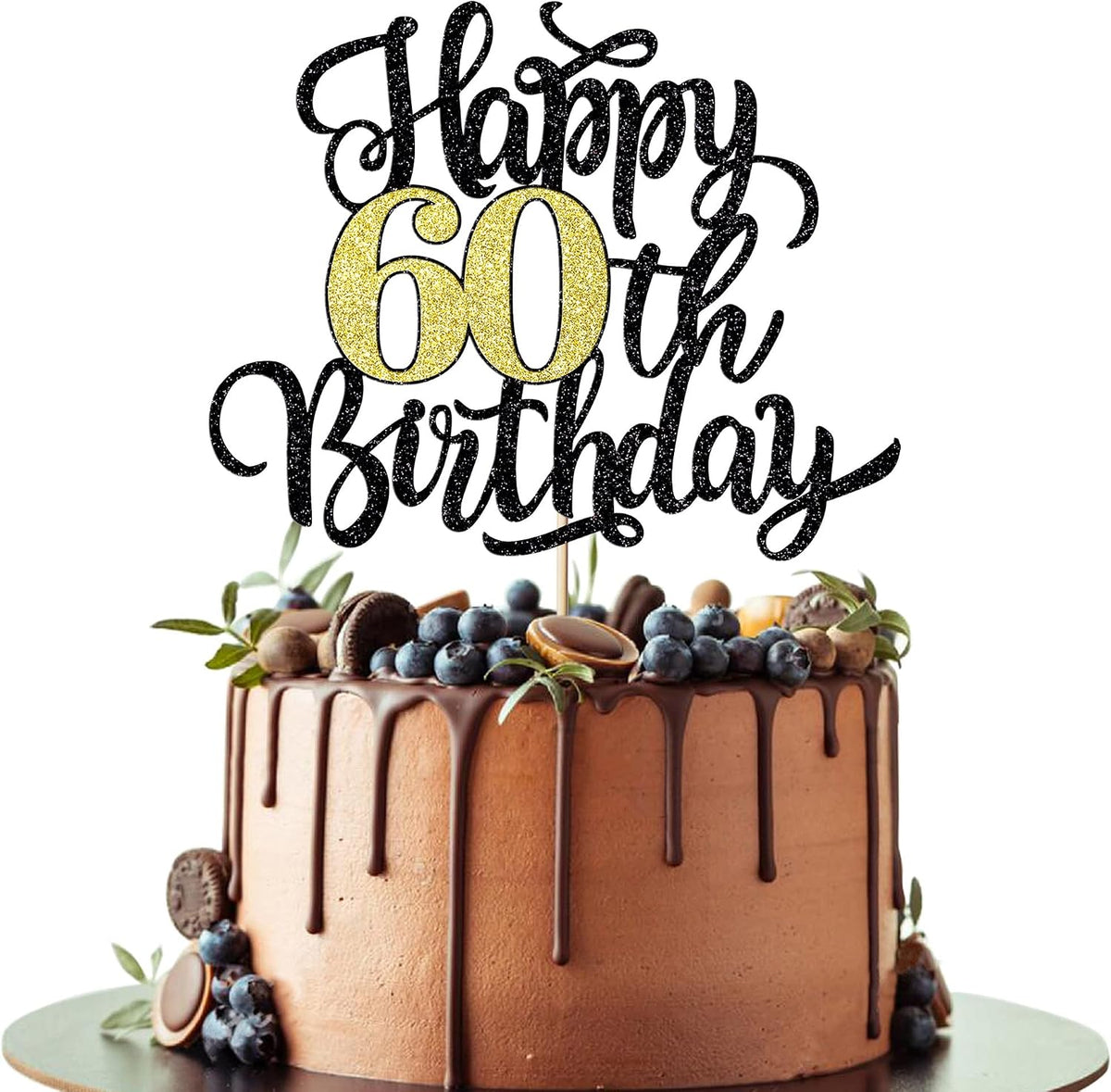 Happy 75th Birthday Cake Topper, 75th Birthday Cake Decorations – Fun for Kids & Family - 60