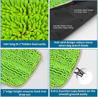 Snuffle Mat for Dogs, 17" x 21" Dog Snuffle Mat Interactive Feed Game for Boredom, Encourages - NEW-Green - image 2
