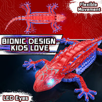 RC Wall Climbing Gecko, Rechargeable Remote Control Robot for Kids – Fun for Kids & Family - Red&blue - image 3