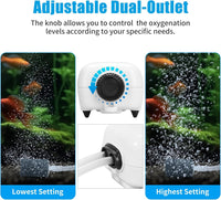 AQUANEAT Aquarium Air Pump for 20-210 Gallon Tank - 20-100 Gallons - image 3