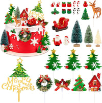 Hooqict 43 piece Halloween cake topper set with sign, tombstone, skulls, trees and spiders - view 3