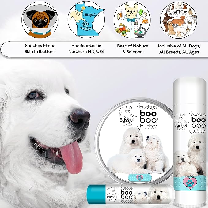 The Blissful Dog 2 oz TIN Great Pyrenees Booboo Butter
