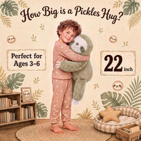 gnomantic Turtle Weighted Stuffed Animals, Plush Pillow for Kids – Fun for Kids & Family - Green Sloth / Medium / Sloth - image 2