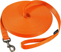 Hi Kiss Dog/Puppy Obedience Recall Training Agility Lead - 15 Feet / T3:Large Dog Thicken orange