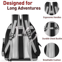Cat Backpack Carrier Clear Bubble Window for Cats & Small Dogs up - Black - image 4