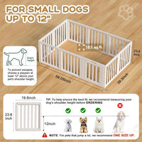 Dog Playpen Indoor, Puppy Playpen, White 23.6" H, 10 Panels - white / 10 / 23.6 inch Height - image 2