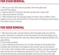 Nature's Miracle Stain and Odor Remover, Spot Stain and Pet Odor Eliminator, Enzymatic Formula, 32 Ounce Spray