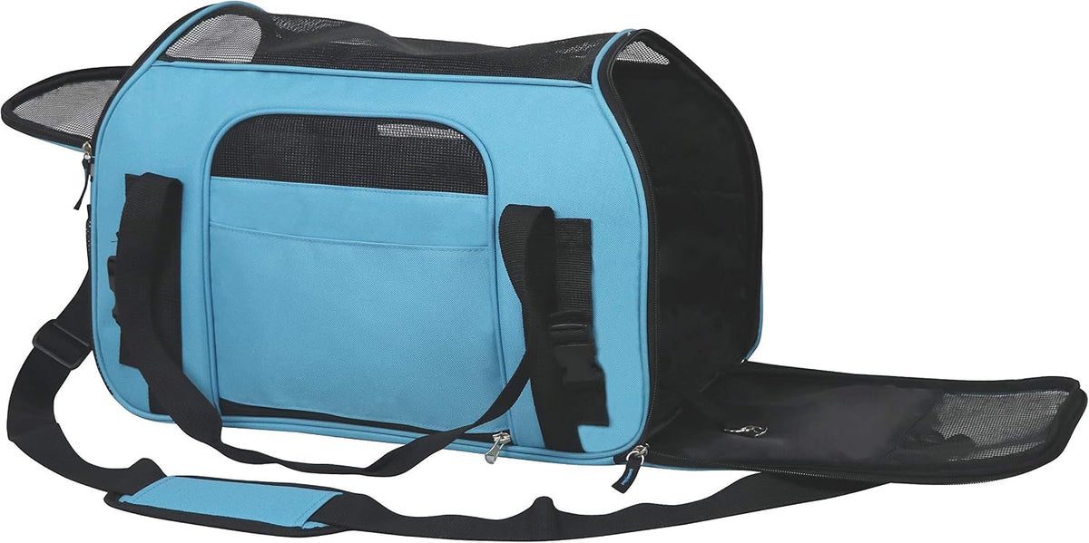 EliteField Soft-Sided Pet Carrier for Cats & Small Dogs – Essentials for Dogs - 17.0"L x 9.0"W x 12.1"H / Sky Blue - image 3