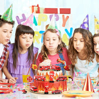Hooqict 28Pcs Soccer Cake Decorations Set with Mini Balls - Fire Truck - image 4