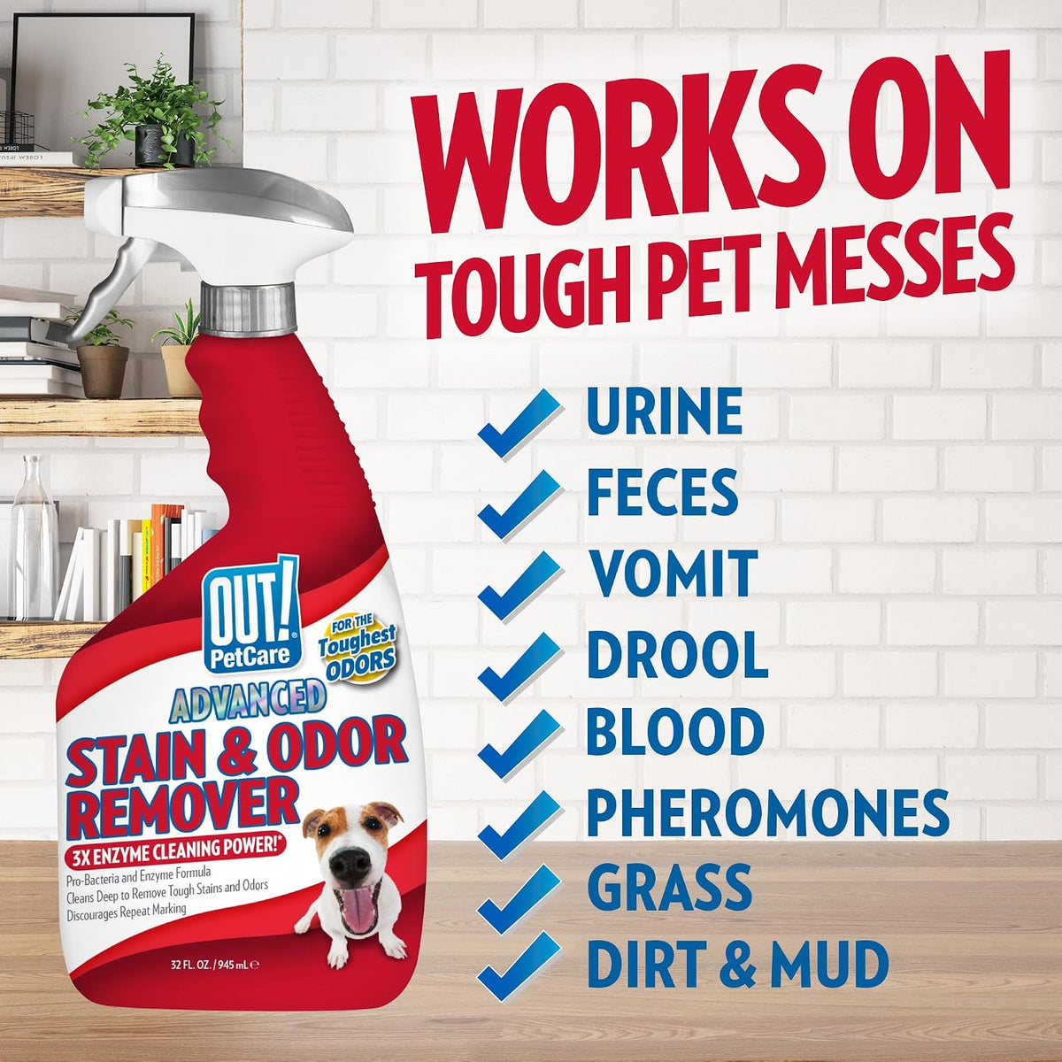 OUT! PetCare Pet Stain & Odor Remover, Carpet Cleaner - image 3