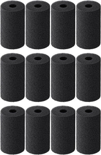 Pawfly 12 Pack Pre-Filter Sponge - 0.4″ | 1.4″D × 2.4″L