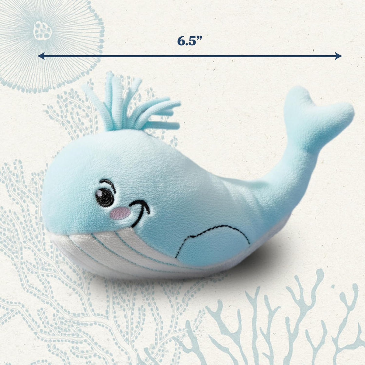 Premium Plush Cat Toy, Whale Cat Toy, Eco Friendly, Catnip - Wendy the Whale - image 4