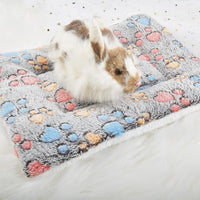 Small Animal Bed Mat, Soft & Warm, Suitable for Guinea Pig - XX-Large(19.7''x15.7'') / Footprint Grey - image 2