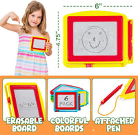 Magnetic Drawing Boards for Kids Erasable Sketch Tablets – Fun for Kids & Family - 6-Pcs - image 3