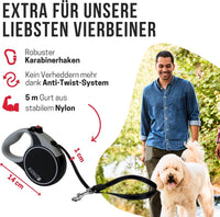 Kong Alcott Ultimate Retractable Dog Leash, 16' Long - Blue / Large 16' - image 3
