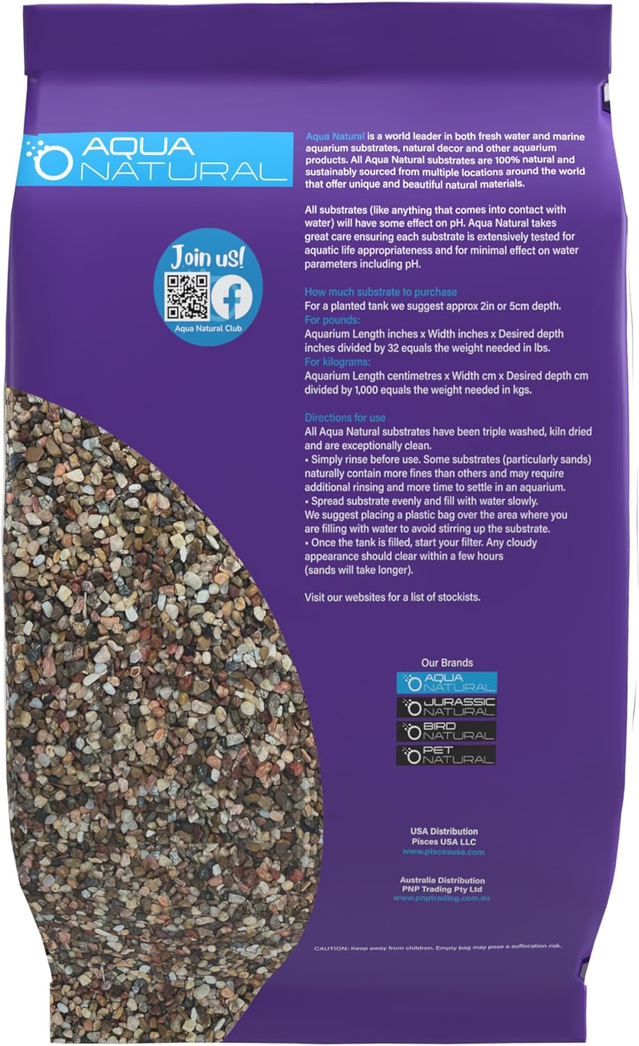 Aqua Natural Aquarium Substrate, Gold Pearl Gravel - 10lb - image 2
