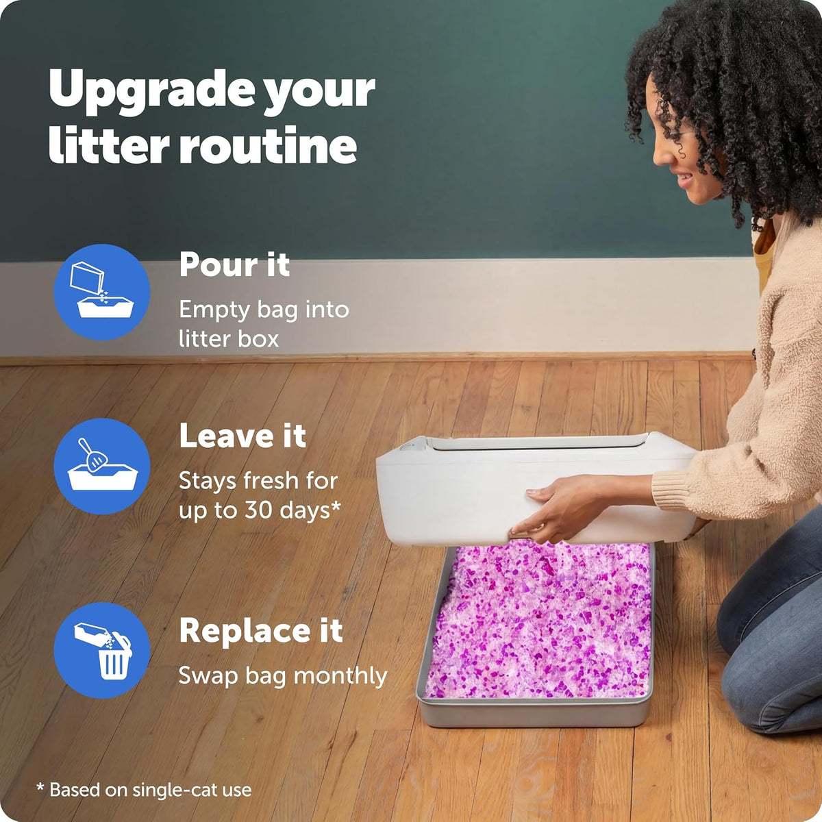 PetSafe ScoopFree Premium Crystal Litter, Fresh Scent - Lavender / Litter 2-Pack - image 3