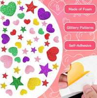 36 Sheets Stickers for Kids, Cute Stickers Pack for Scrapbook - Foam - image 3