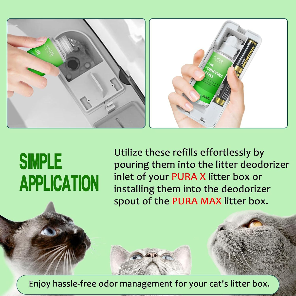 Cat Litter Deodorizer for PET-KIT PuraX PuraMax Self-Cleaning Litter - Lemon - image 3