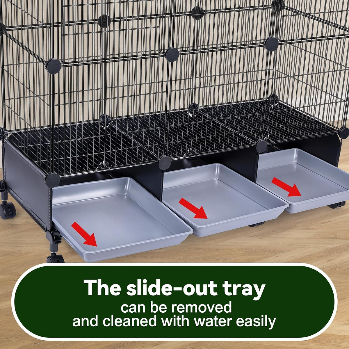 Upgraded Encrypted Metal 46-Inch Bird Cage for Parrot Parakeets – Essentials for Birds - 16.1"L x 12.6"W x 7.3"H - image 3