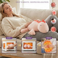 OSOCU purple stegosaurus microwavable plush, 16 inch weighted heating pad - view 10