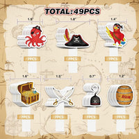 WERNNSAI 36 farm cupcake toppers with cow, pig, sheep, horse and house designs - view 22