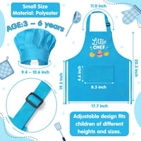 R HORSE Kid Apron and Chef Hat Set - Little Chef - image 2