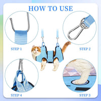 PatiencET Dog Grooming Hammock Kit – Essentials for Dogs - Cerulean / XS (12 LB Max) - image 4