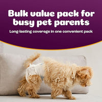 Inspire Pet Care Dog Diapers Female Dogs | Bulk Value Doggie Incontinence, Accidents, for Heat, Pee or Period and Housebreaking (Small (50 Count))