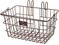 Retrospec Apollo-Lite Lift-Off Bike Basket - Detachable Steel Handlebar Basket with Carrying Handle for Commuting, Shopping & Beach Trips - 14.5in x 9.5in Weather-Resistant Biking Gear