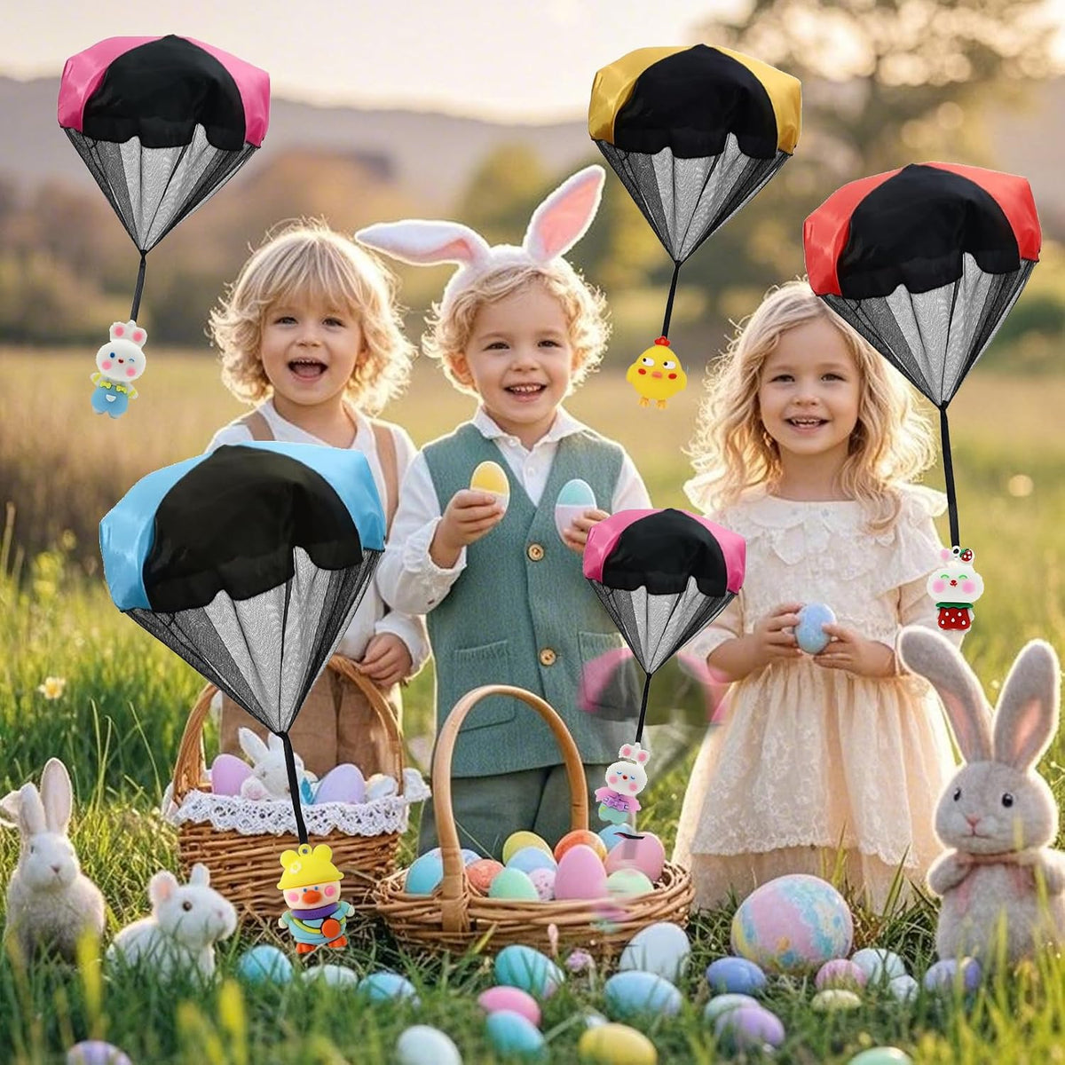 Rdogeia 12 pack Christmas parachute toys for kids with tangle free design - view 7