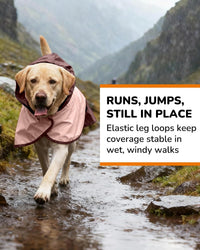 Waterproof Dog Raincoat with Hood - Medium / Pink - image 4