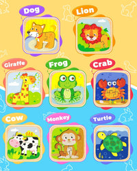 Benresive Wooden Toddler Puzzles - 8 PCS - image 2